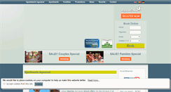 Desktop Screenshot of apartamentosaguamar.com